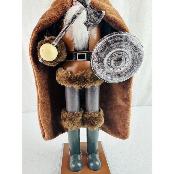 CHRISTMAS NORDIC VIKING NUTCRACKER 15" TALL - Picture 3 of 16